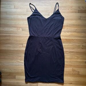 Standard James Perse‎ Women 4 Little Black Dress Minimalist Stretch Bodycon